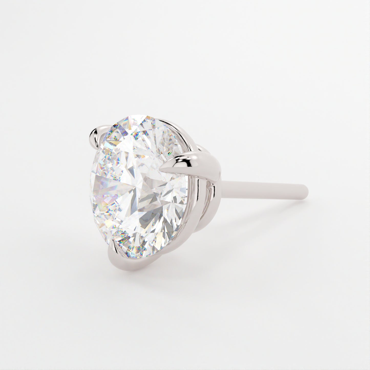 The 3 Prong Harper Studs - 2.5 Carat