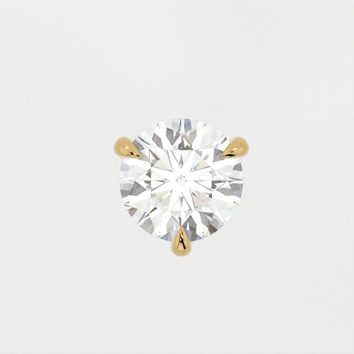 The 3 Prong Harper Studs - 2 Carat